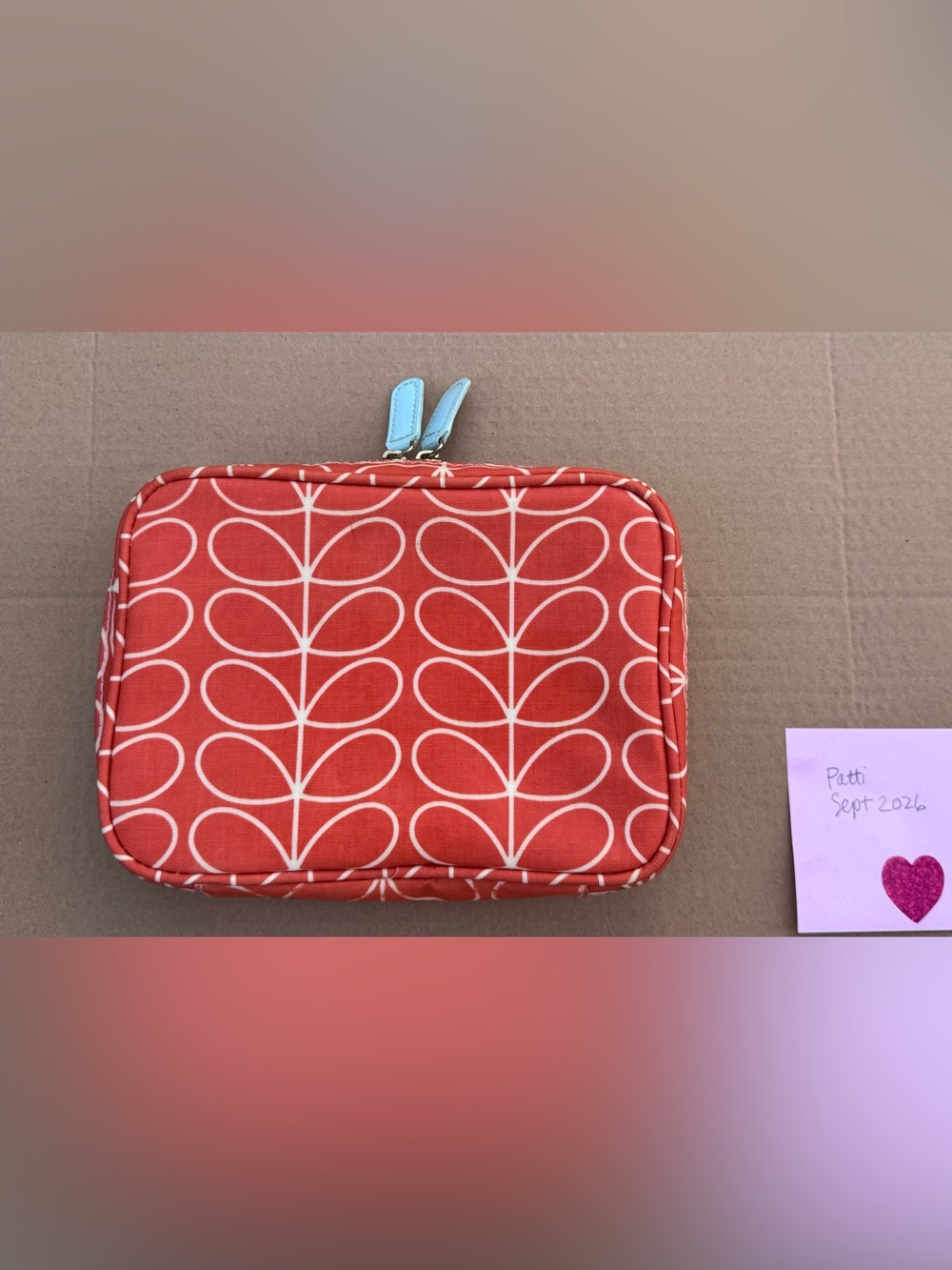Orla Kiely Coated Canvas Multipurpose Cosmetic Case